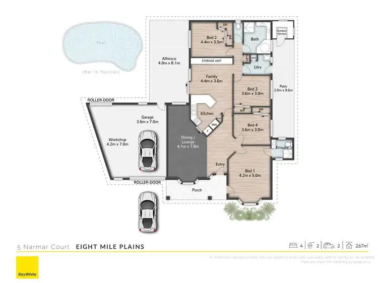 Floorplan of Homely house listing, 5 Narmar Court, Eight Mile Plains QLD 4113