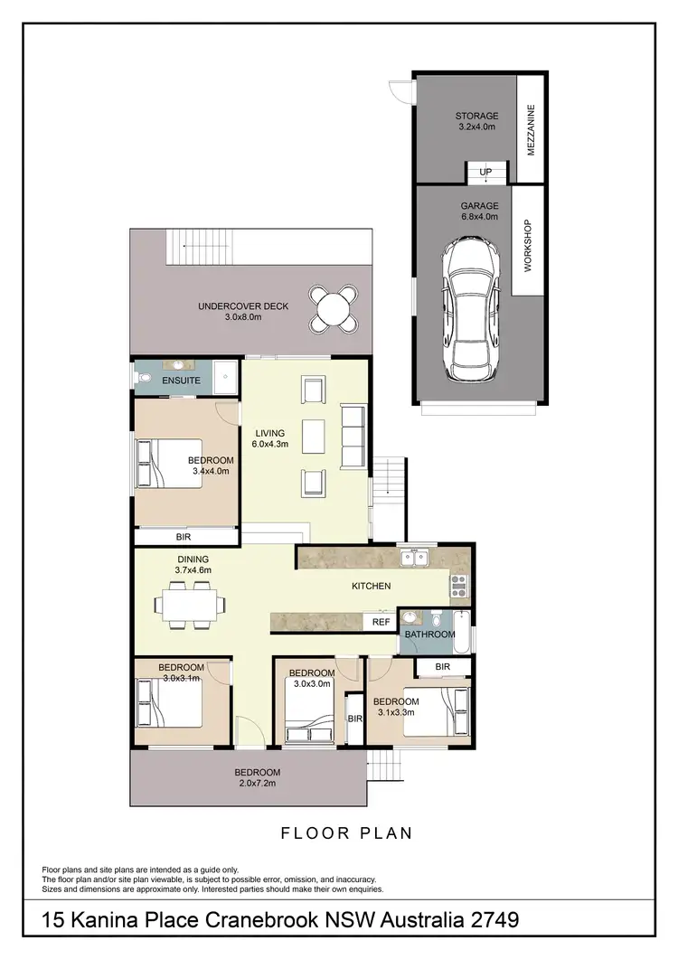 Floorplan of Homely house listing, 15 Kanina Place, Cranebrook NSW 2749