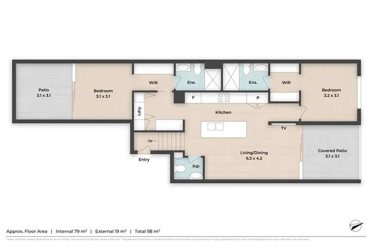 Floorplan of Homely apartment listing, 1018/36 Evelyn Street, Newstead QLD 4006