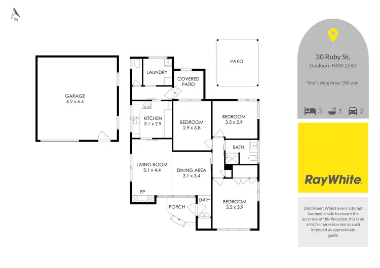 Floorplan of Homely house listing, 30 Ruby Street, Goulburn NSW 2580