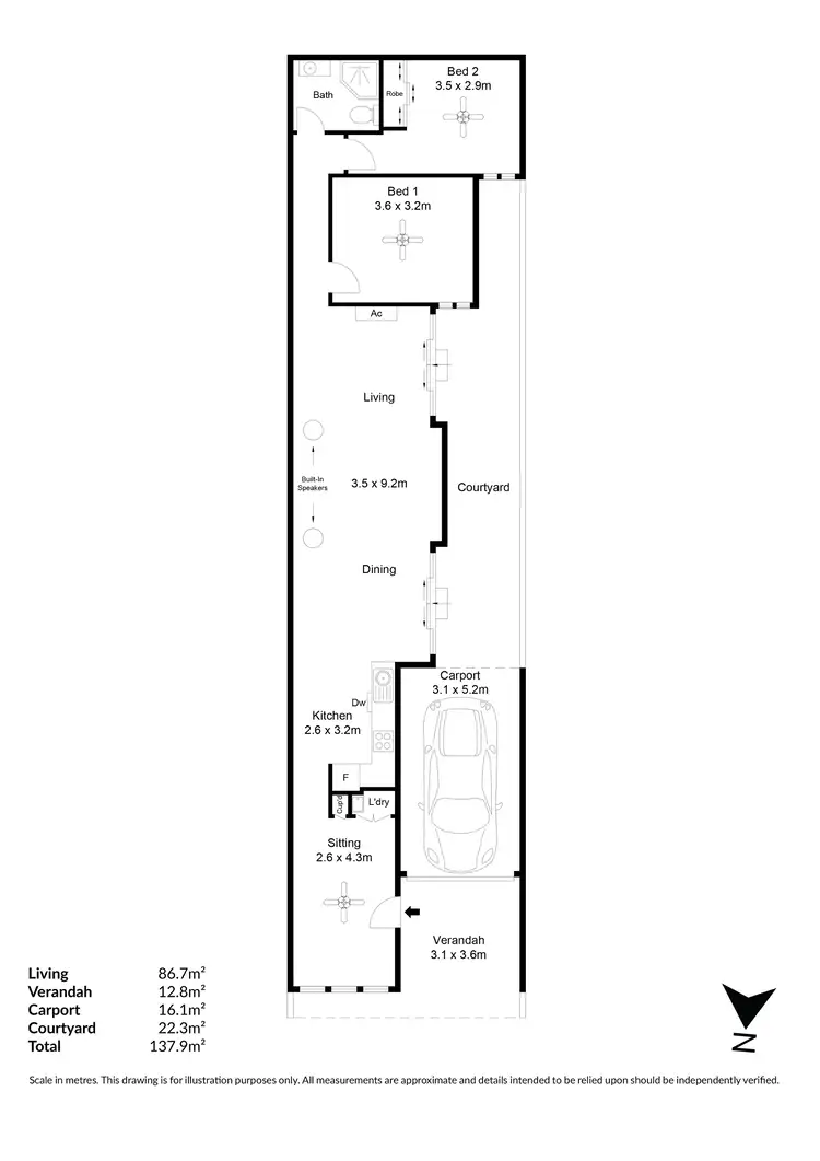 Floorplan of Homely house listing, 1 Ludgate Avenue, Lightsview SA 5085