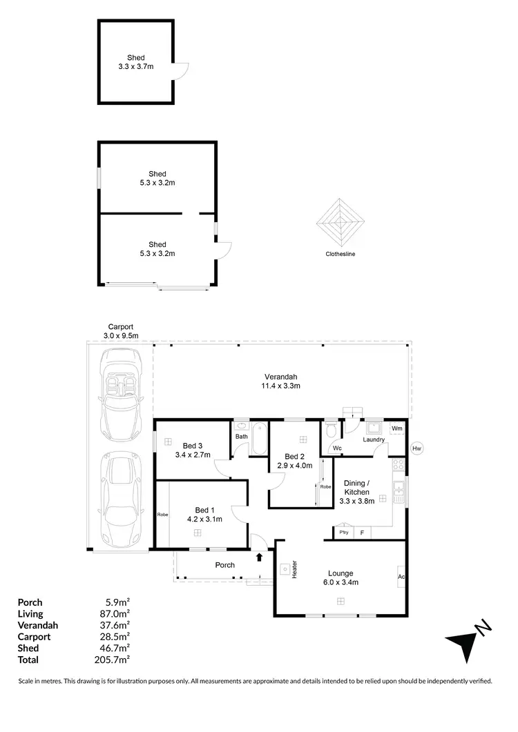 Floorplan of Homely house listing, 25 Bloomfield Crescent, Elizabeth Downs SA 5113