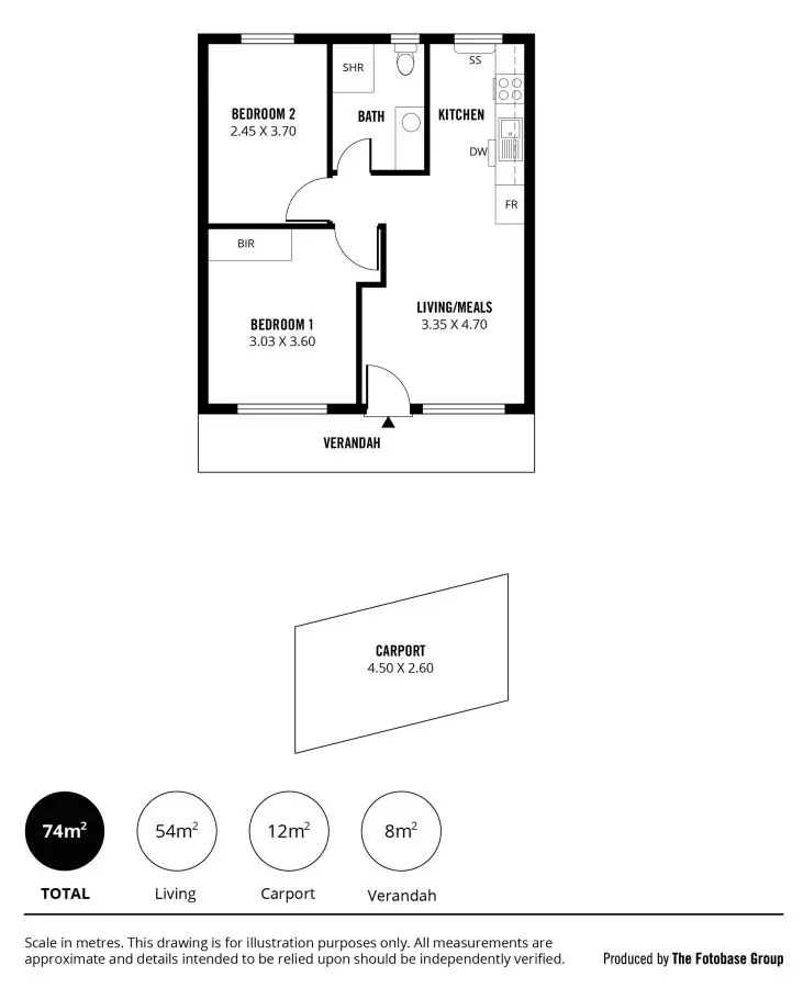Floorplan of Homely unit listing, 11/87 Mary Street, Unley SA 5061