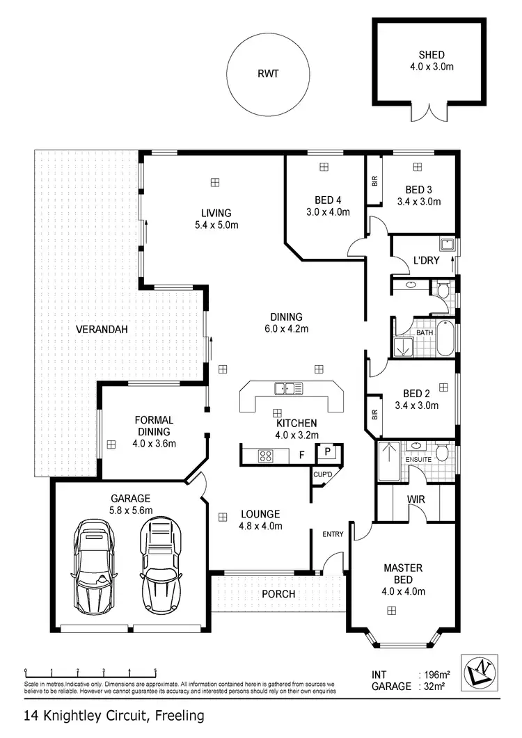 Floorplan of Homely house listing, 14 Knightley Circuit, Freeling SA 5372