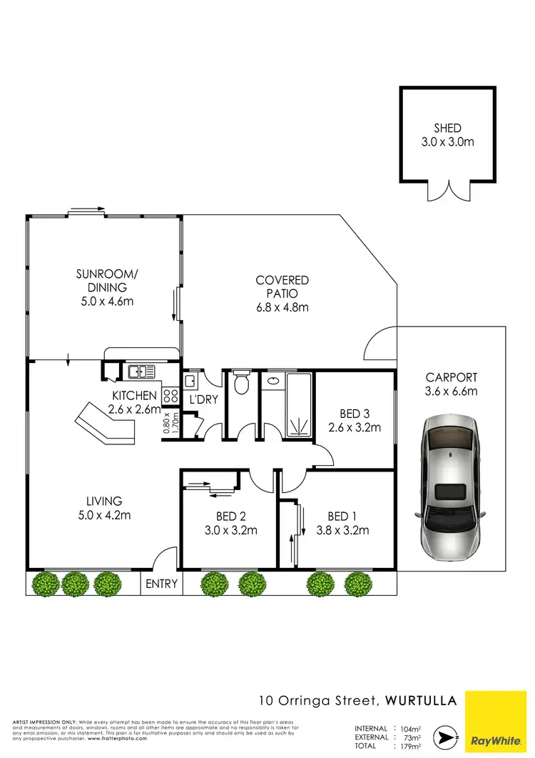 Floorplan of Homely house listing, 10 Orringa Street, Wurtulla QLD 4575
