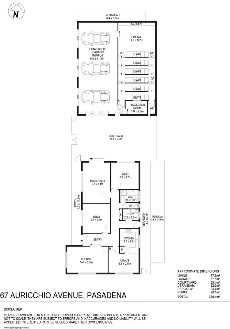 Floorplan of Homely house listing, 67 Auricchio Avenue, Pasadena SA 5042