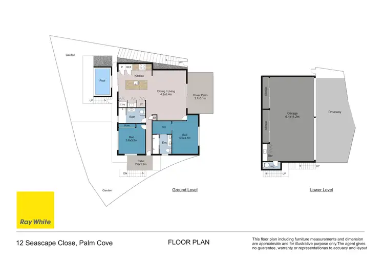 Floorplan of Homely house listing, 12 Seascape Close, Palm Cove QLD 4879