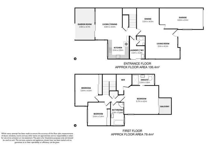Floorplan of Homely townhouse listing, 2/54 Salamander Way, Salamander Bay NSW 2317
