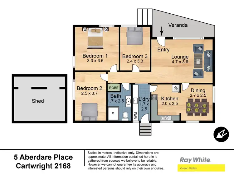 Floorplan of Homely house listing, 5 Aberdare Place, Cartwright NSW 2168