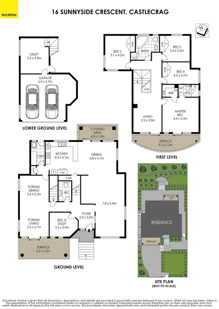 Floorplan of Homely house listing, 16 Sunnyside Crescent, Castlecrag NSW 2068