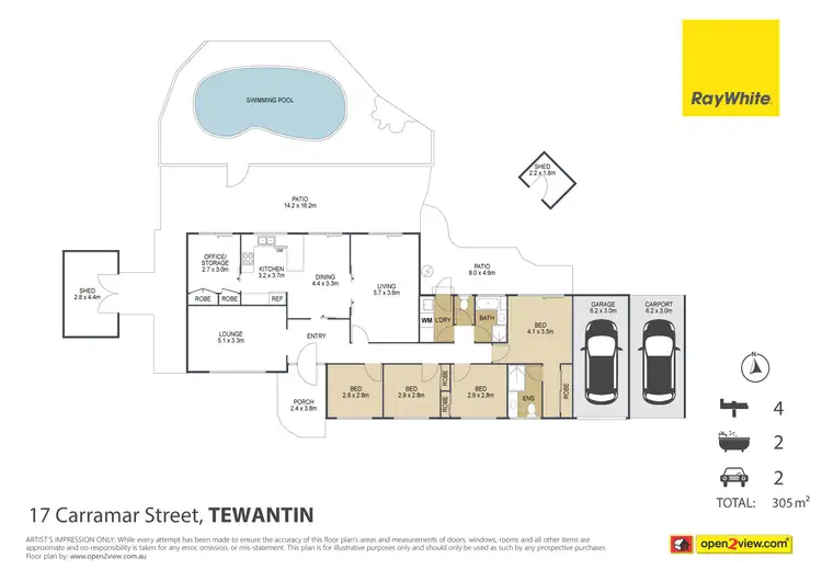 Floorplan of Homely house listing, 17 Carramar Street, Tewantin QLD 4565