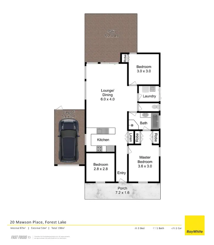 Floorplan of Homely house listing, 20 Mawson Place, Forest Lake QLD 4078