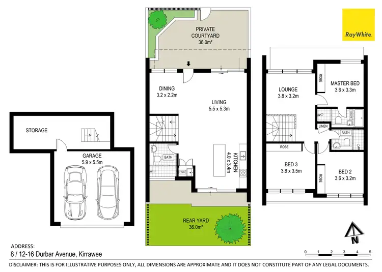 Floorplan of Homely townhouse listing, 8/12-16 Durbar Avenue, Kirrawee NSW 2232