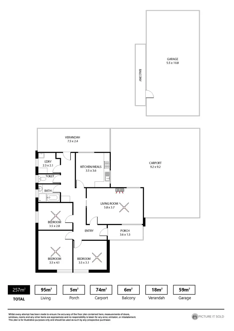 Floorplan of Homely house listing, 22 Hayles Road, Elizabeth Park SA 5113