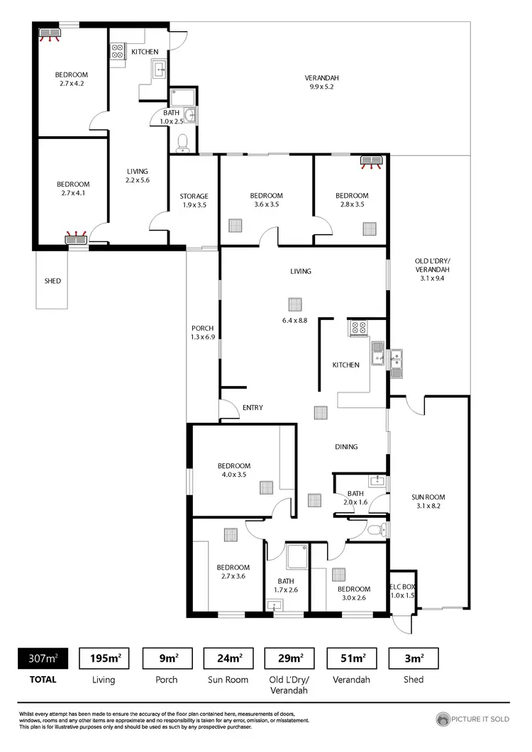 Floorplan of Homely house listing, 20 Henderson Avenue, Pooraka SA 5095