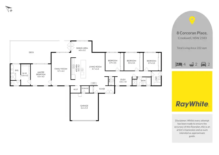 Floorplan of Homely house listing, 8 Corcoran Place, Crookwell NSW 2583