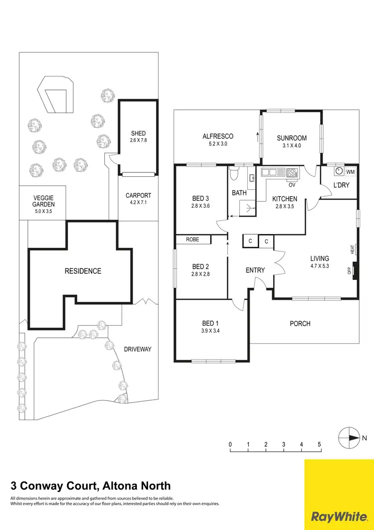 Floorplan of Homely house listing, 3 Conway Court, Altona North VIC 3025