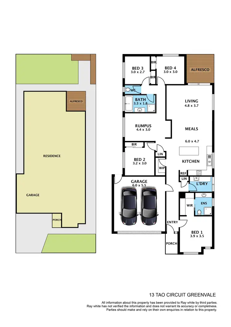 Floorplan of Homely house listing, 13 Tao Circuit, Greenvale VIC 3059