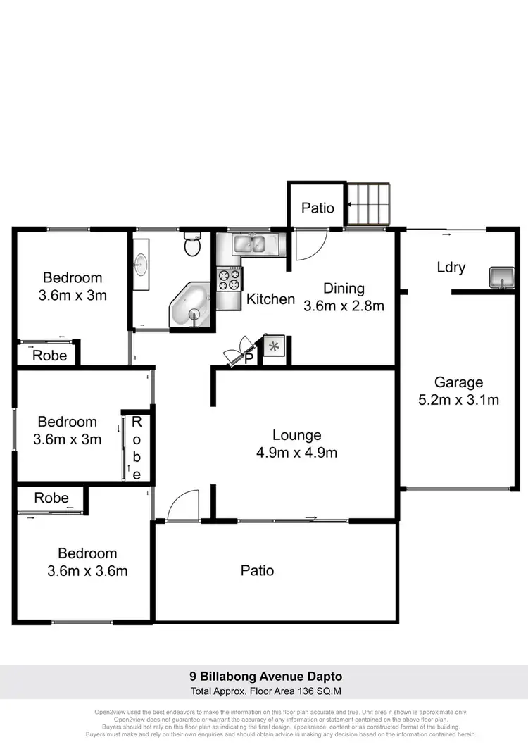 Floorplan of Homely house listing, 9 Billabong Avenue, Dapto NSW 2530
