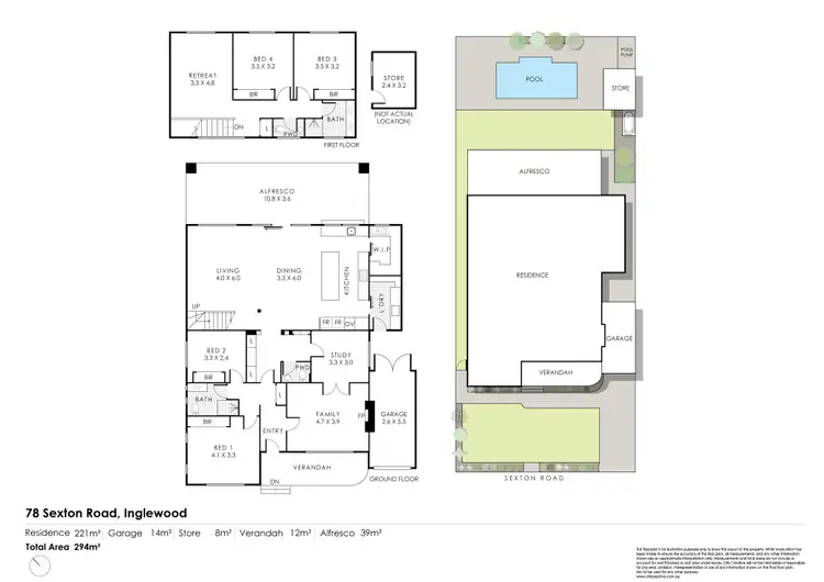 Floorplan of Homely house listing, 78 Sexton Road, Inglewood WA 6052