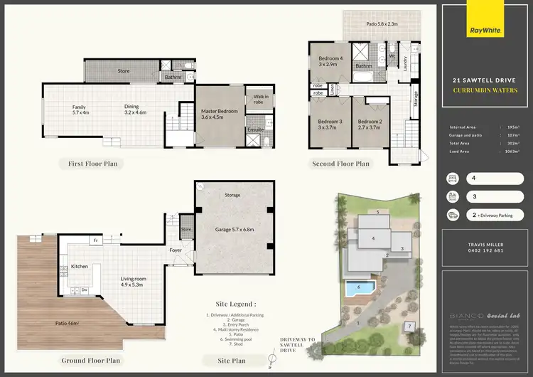 Floorplan of Homely house listing, 21 Sawtell Drive, Currumbin Waters QLD 4223