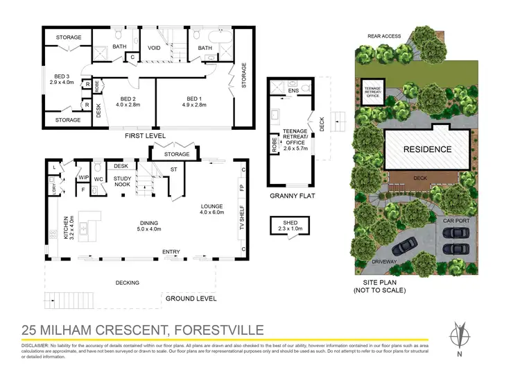 Floorplan of Homely house listing, 25 Milham Crescent, Forestville NSW 2087
