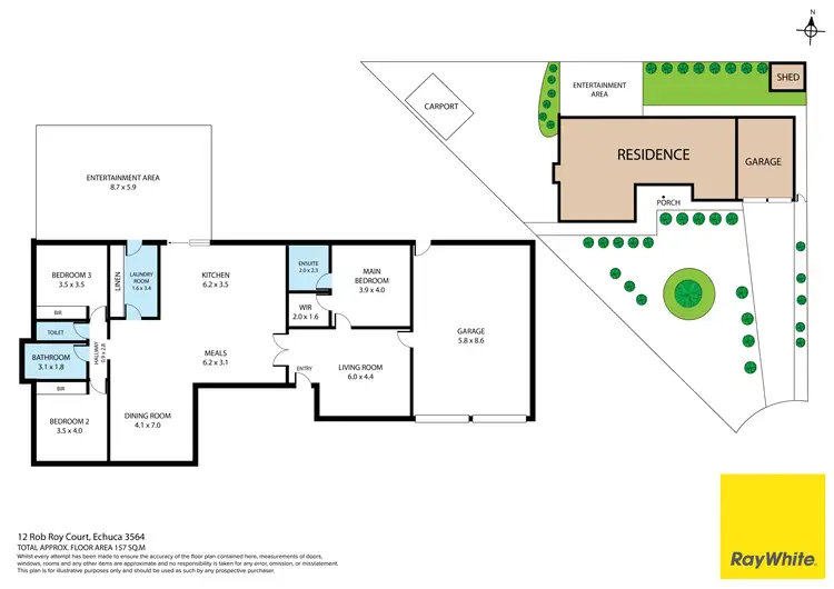 Floorplan of Homely house listing, 12 Rob Roy Court, Echuca VIC 3564
