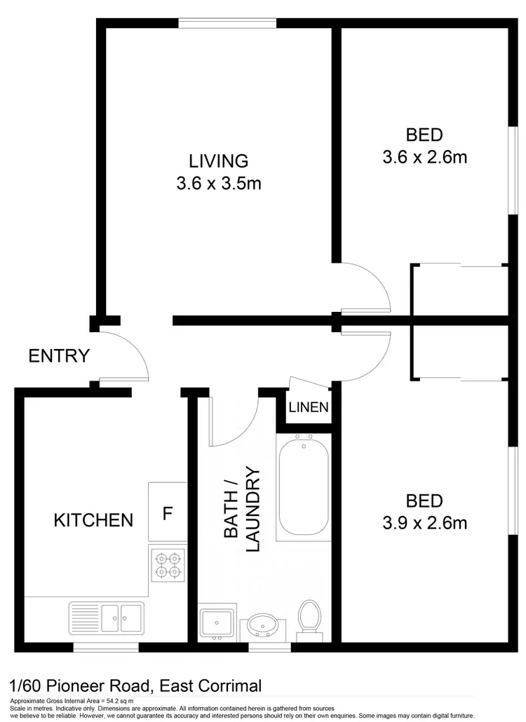 Floorplan of Homely apartment listing, 1/60 Pioneer Road, East Corrimal NSW 2518