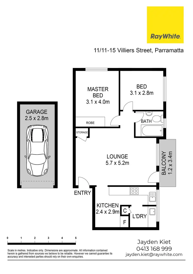 Floorplan of Homely unit listing, 11/11-15 Villiers Street, Parramatta NSW 2150