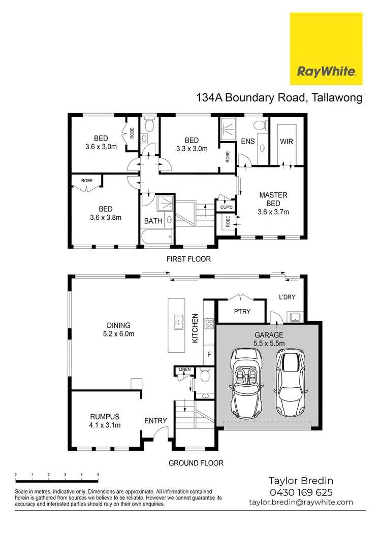 Floorplan of Homely house listing, 134A Boundary Road, Tallawong NSW 2762