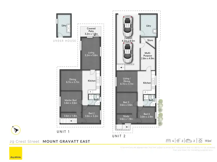Floorplan of Homely semi-detached listing, 29 Crest Street, Mount Gravatt East QLD 4122