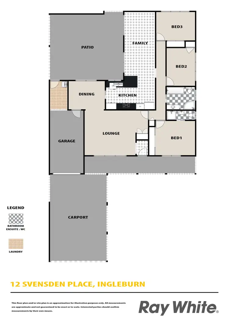 Floorplan of Homely house listing, 12 Svensden Place, Ingleburn NSW 2565