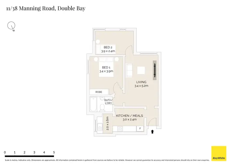 Floorplan of Homely apartment listing, 11/38 Manning Road, Double Bay NSW 2028