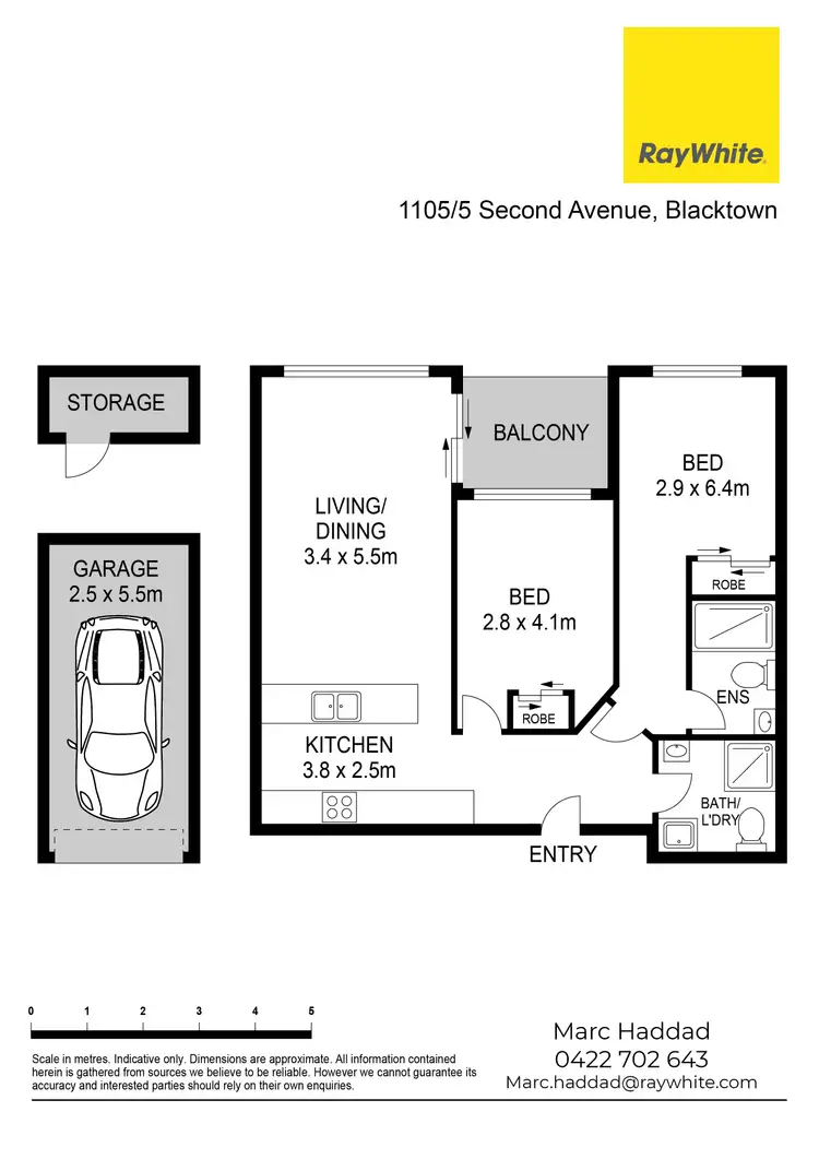 Floorplan of Homely unit listing, 1105/5 Second Avenue, Blacktown NSW 2148