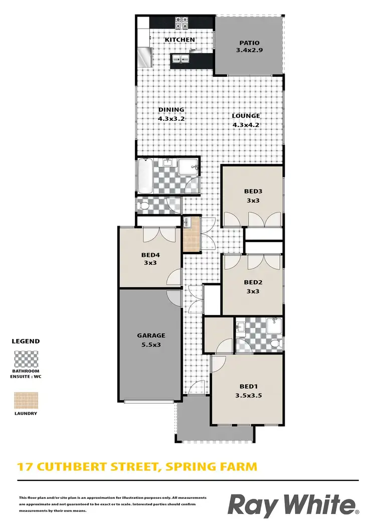 Floorplan of Homely other listing, 17 Cuthbert Street, Spring Farm NSW 2570