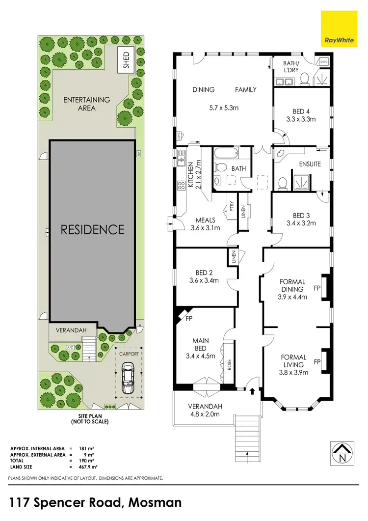 Floorplan of Homely house listing, 117 Spencer Road, Mosman NSW 2088
