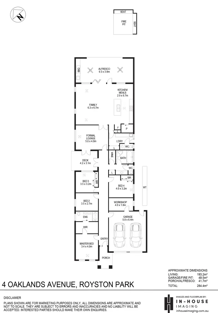 Floorplan of Homely house listing, 4 Oaklands Avenue, Royston Park SA 5070