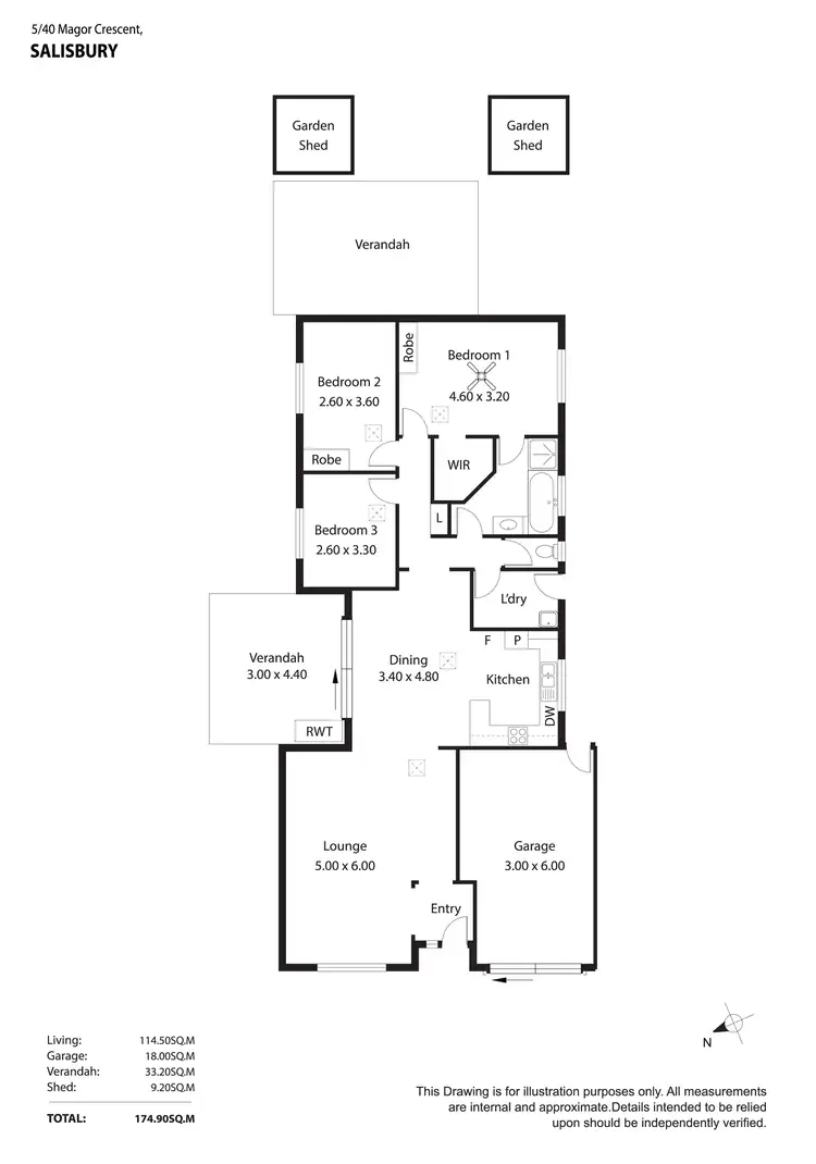 Floorplan of Homely other listing, 5/40 Magor Crescent, Salisbury SA 5108