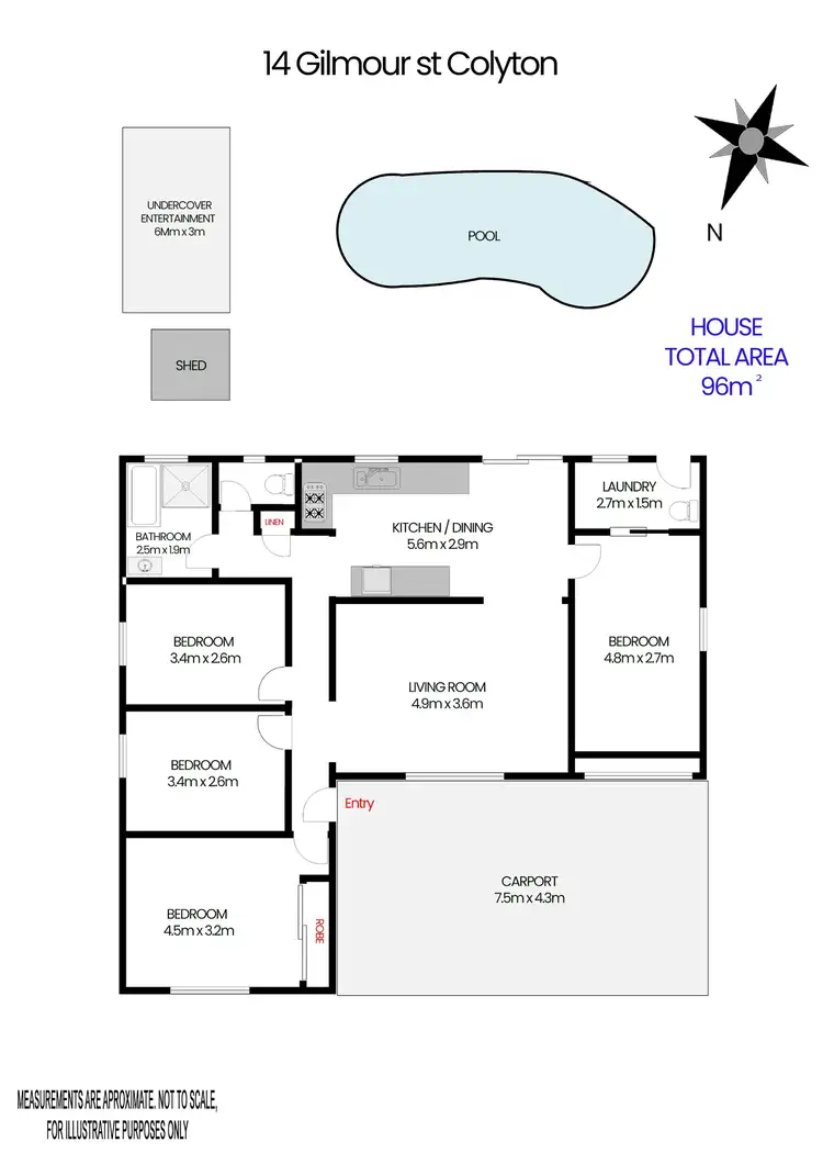 Floorplan of Homely house listing, 14 Gilmour Street, Colyton NSW 2760