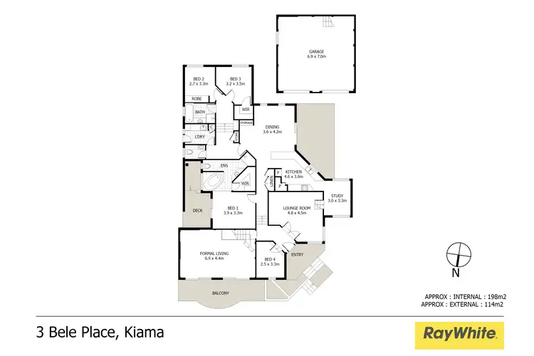 Floorplan of Homely house listing, 3 Bele Place, Kiama NSW 2533