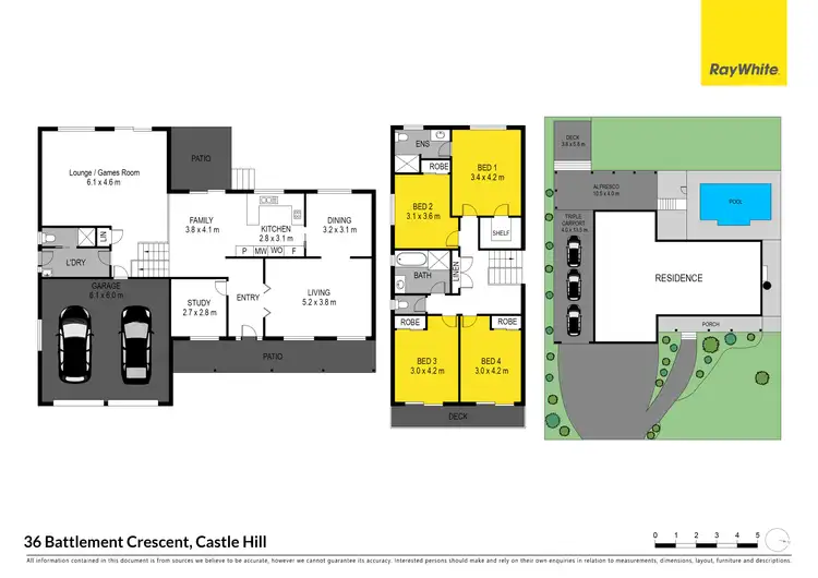 Floorplan of Homely house listing, 36 Battlement Crescent, Castle Hill NSW 2154