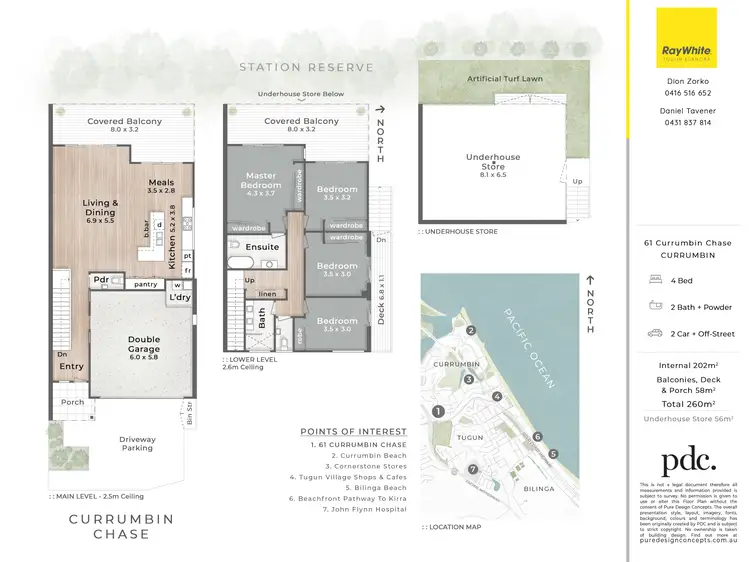 Floorplan of Homely townhouse listing, 61 Currumbin Chase, Currumbin QLD 4223