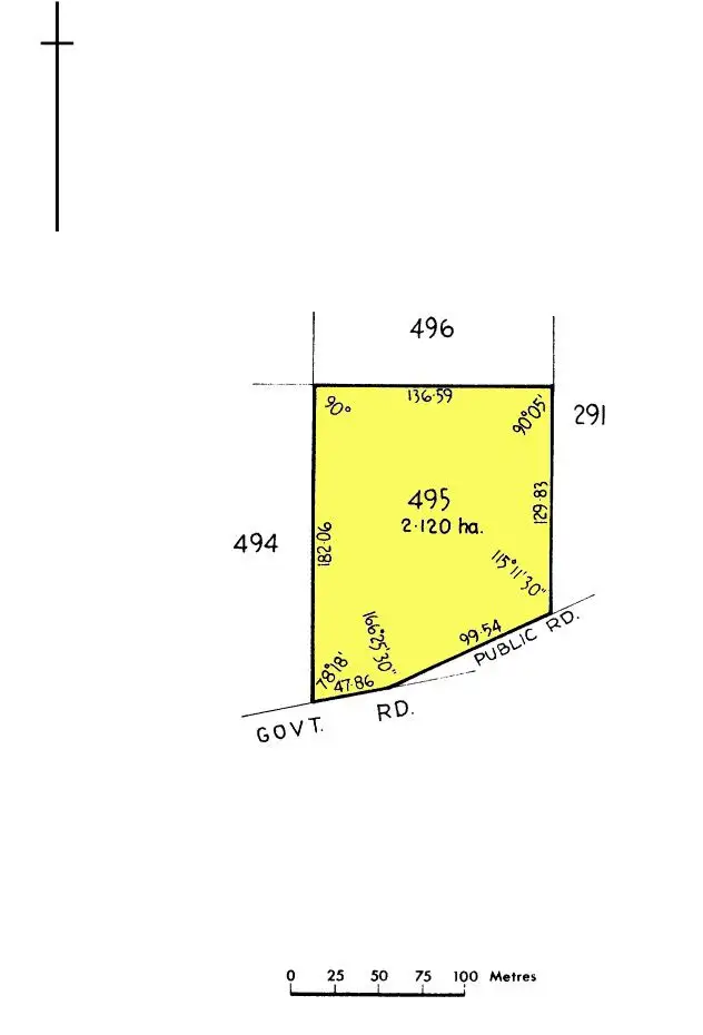 Floorplan of Homely land listing, Section 495 Stansbury Road, Yorketown SA 5576