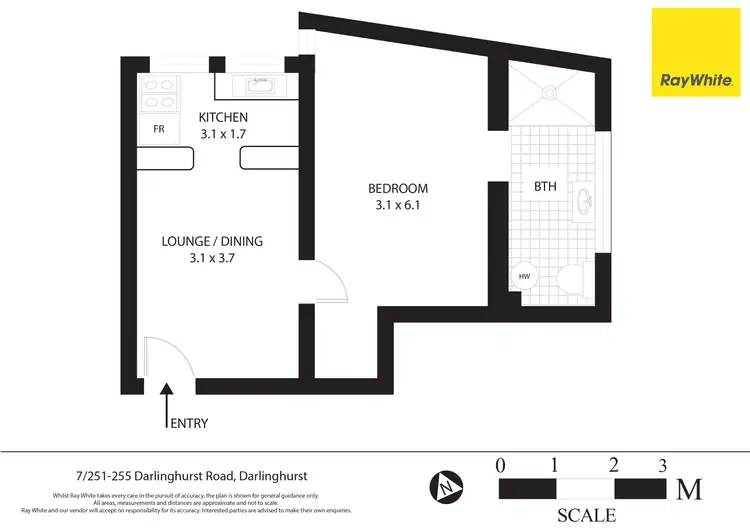 Floorplan of Homely apartment listing, 7/251-255 Darlinghurst Road, Darlinghurst NSW 2010