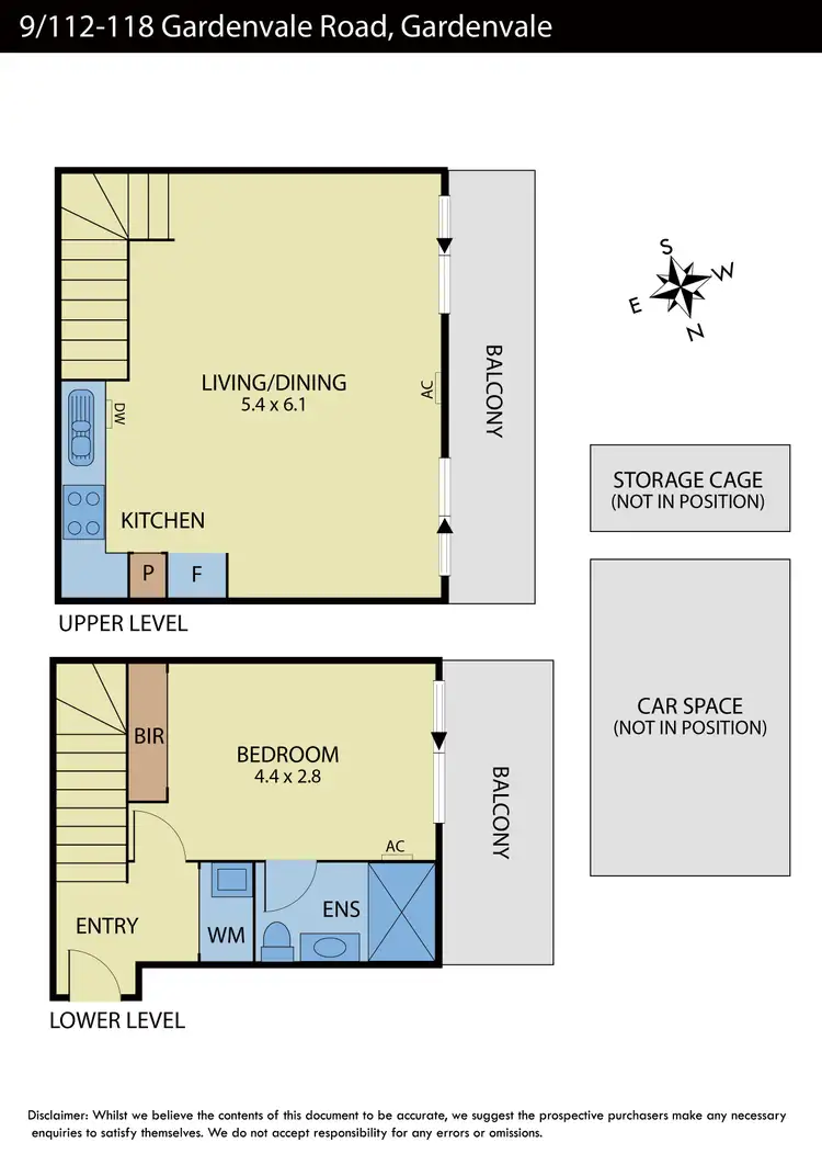 Floorplan of Homely apartment listing, 9/112-118 Gardenvale Road, Gardenvale VIC 3185
