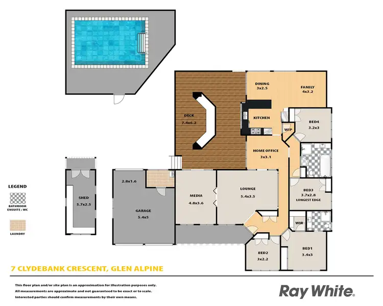 Floorplan of Homely house listing, 7 Clydebank Crescent, Glen Alpine NSW 2560