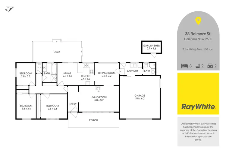 Floorplan of Homely house listing, 38 Belmore Street, Goulburn NSW 2580