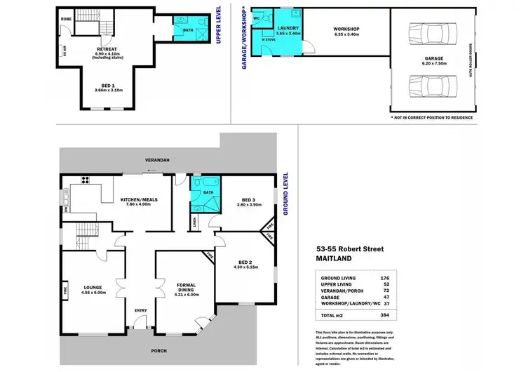 Floorplan of Homely house listing, 53-55 Robert Street, Maitland SA 5573