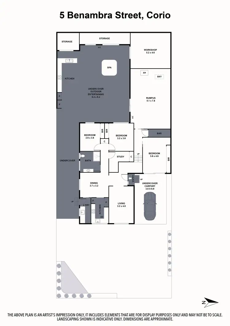 Floorplan of Homely house listing, 5 Benambra Street, Corio VIC 3214