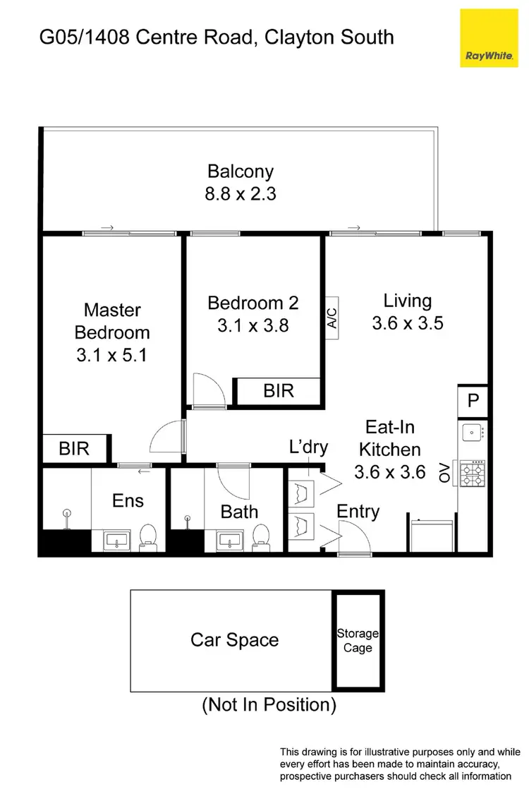 Floorplan of Homely apartment listing, G05/1408 Centre Road, Clayton South VIC 3169